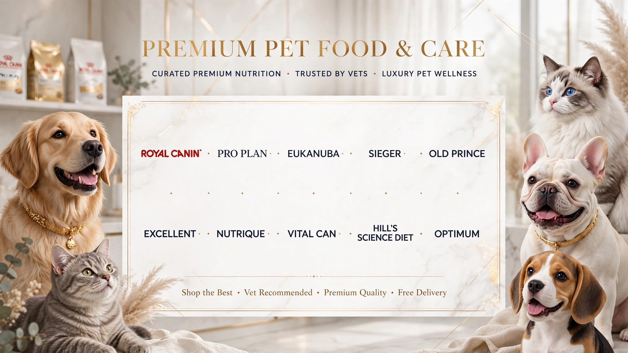 10+ marcas premium en MILO Pet Shop