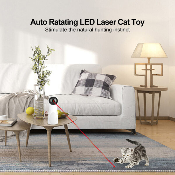 Automatic Laser Cat Toy Bear Laser Cat Toy LED Red Laser Cat Cat Toy - Image 2