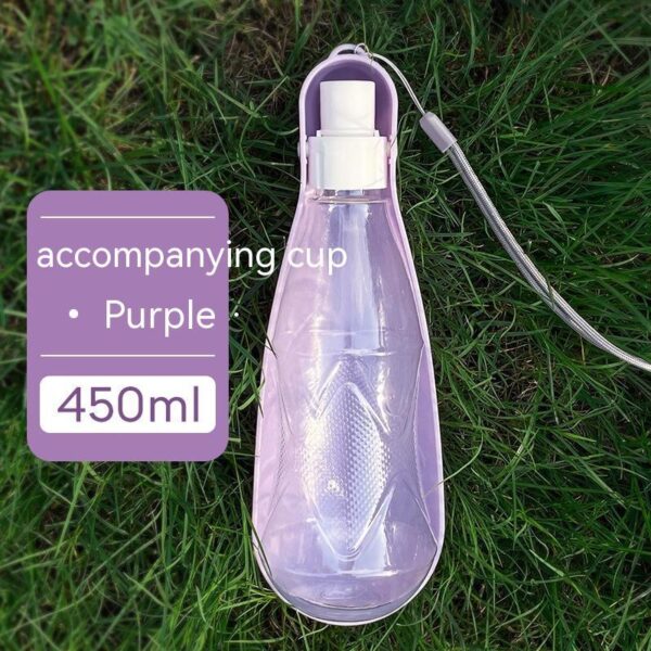 Portable Water bottle for Outdoor with Folding options- 550ml to feed Pets - Image 8