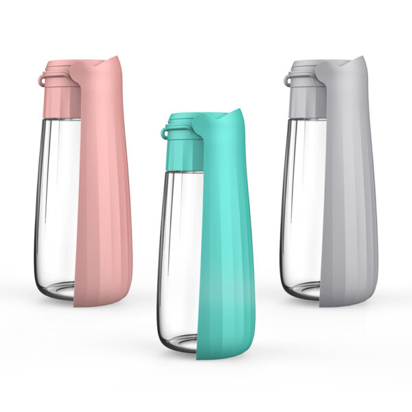 Portable Water bottle for Outdoor with Folding options- 550ml to feed Pets - Image 3