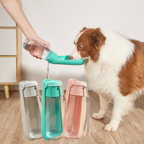 Portable Water bottle for Outdoor with Folding options- 550ml to feed Pets