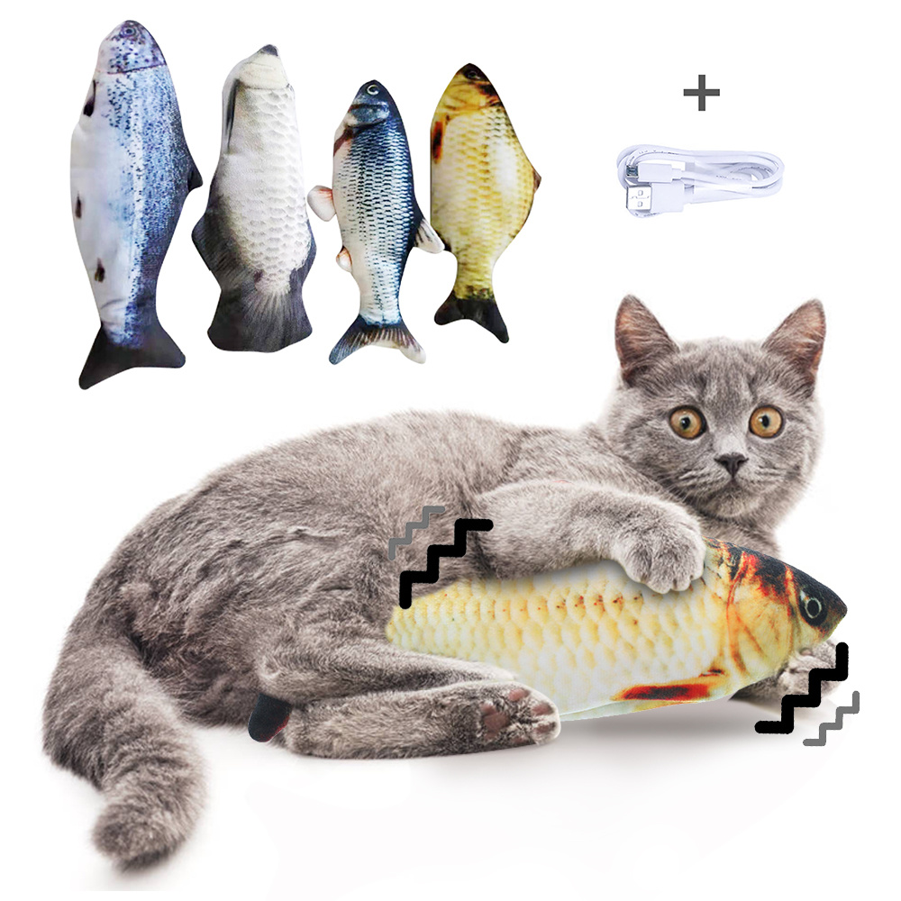 Electric Jumping Fish Simulation Electric Fish Toy for Cat -Without Cat Nip Version - Image 7