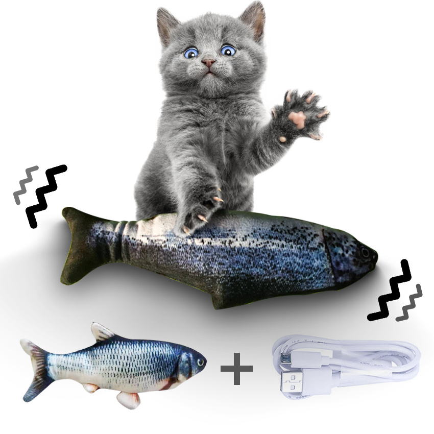 Electric Jumping Fish Simulation Electric Fish Toy for Cat -Without Cat Nip Version - Image 10